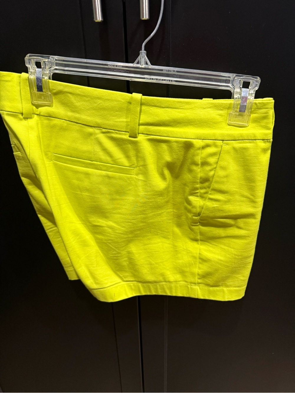 Ann Taylor Neon Lime Tailored Bermuda Shorts